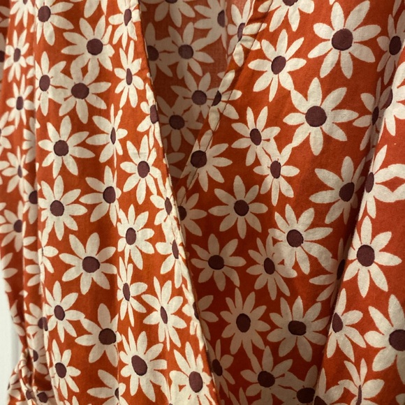 Madewell Packed Picnic Wrap Dress-L - Picture 5 of 13